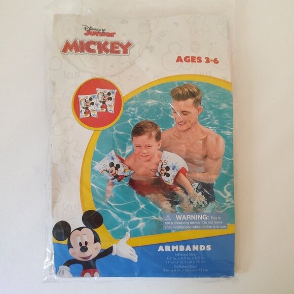 Disney Kid's Swimming Armbands Floaties 6.7" X 4.9" X 5.9" (Inflated) Ages 3-6 - Picture 5 of 11